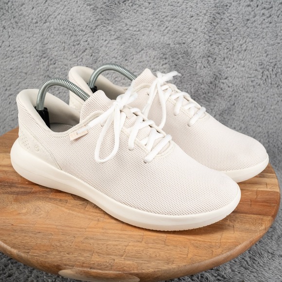 Kizik Shoes - Kizik Madrid Eco Knit Womens 10.5 White Cream Shoes Athletic Running Walking